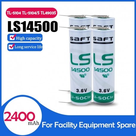 4db eredeti SAFT LS14500 ER14505M 3,6 V 2400MAH AA lítium akkumulátor PLC ipari automatizálási berendezésekhez CNC gép