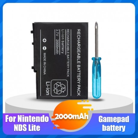Névleges feszültség: 3,7 V - 1db 3.7V 2000mAh újratölthető lítium-lítium-akkumulátor Nintendo DSL NDS Lite