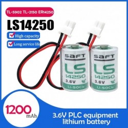 2db eredeti SAFT 3.6V LS14250 LS 14250 3.6V 1/2 AA 1 / 2AA lítium akkumulátor PLC száraz elsődleges elemhez TL-5902 TL-2150