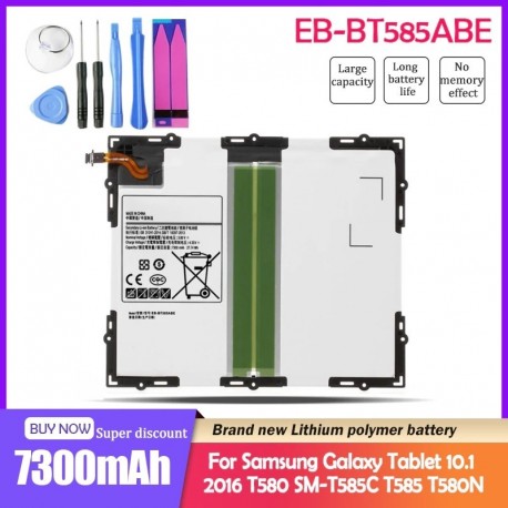 7300mAh tablet-akkumulátor EB-BT585ABE Samsung Galaxy Tab A 10.1 2016-hoz - T580 SM-T585C T585 T580N