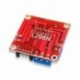 1db új Dual H Bridge DC léptető motoros vezérlőpanel modul L298N az Arduino intelligens autórobothoz
