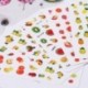 1 lap Körömdíszítő matrica - unisex - Piros - XF3107 verzió - Vegyes Halloween mintákkal