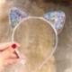03 - 1db aranyos gyerekek macska fül fejpánt gyerek hajszalagok rajzfilm gyermekek hercegnő haj kiegészítők Scrunchie