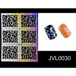 Matricás sablon körömhöz - műkörömhöz - 030 - JVL030 verzió