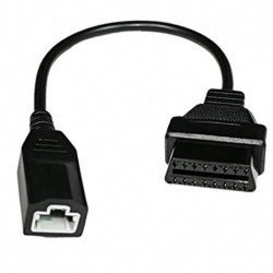 Fekete - Új Hot Sell OBD 2 kábel a Honda 3 tűs OBD1 adapterhez OBD2 OBDII a Honda 3 tűs és 16 tűs csatlakozóval