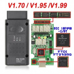 V1.70 - Opcom V1.70 / V1.95 / V1.99 2014V PIC18F458 FTDI FT232RQ chip OBD OBD2 diagnosztikai eszközzel az Opel Op Com Can Bus
