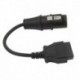 Új OBD adapter IVECO 30Pin - 16Pin női teherautó OBD2 kábel OBDii csatlakozó IVECO 30 tűs OBD2 16 tűs