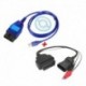 3Pin OBD2 16Pin Cable Plus VAG USB Ecu Scan Cable Adapter diagnosztikai interfész eszköz Fiat Auto Ecu programozó adapterhez