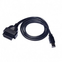 Autós OBD2 16 tűs hüvely - USB átalakító kábel 1 M a vezetési számítógép OBD USB adapterének csatlakozójához