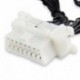 16 tűs OBD2 OBDii OBD 2 elosztó hosszabbító kábel egy férfi - három nő Y kábel OBD2 elosztó OBD2 hosszabbító az