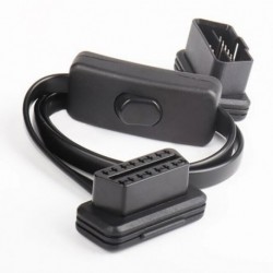 OBD 2 kapcsoló - OBD2 OBD 16Pin női hosszabbító nyitó kábelautó diagnosztikai interfész csatlakozó OBD II női