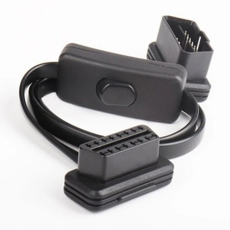 OBD 2 kapcsoló - OBD2 OBD 16Pin női hosszabbító nyitó kábelautó diagnosztikai interfész csatlakozó OBD II női