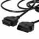 500 cm - 50db OBD2 OBDII 16 tűs hosszabbító kábel 0,3 / 1 / 1,5 / 3/5 méteres diagnosztikai hosszabbító csatlakozó autó