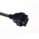500 cm - 50db OBD2 OBDII 16 tűs hosszabbító kábel 0,3 / 1 / 1,5 / 3/5 méteres diagnosztikai hosszabbító csatlakozó autó