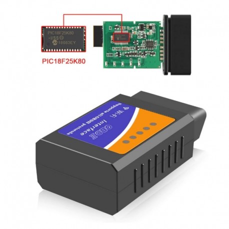Jó PIC18F25K80 ELM327 WIFI V1.5 OBD2 autódiagnosztikai szkenner Elm327 WI-FI Mini ELM 327 V 1.5 OBDII iOS diagnosztikai