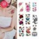 10 DB - 10db Vízálló ideiglenes tetováló matrica Virág Rózsa Flash tetoválások Body Art kar mellkas hamis ujjú