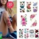 10 DB - 10db Vízálló ideiglenes tetováló matrica Virág Rózsa Flash tetoválások Body Art kar mellkas hamis ujjú
