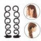 2db stílus R - Fánk zsemle készítő DIY női hajkiegészítők Zsinór stílusú hajtűk Barrettes Twist hajcsipeszek