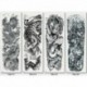 stílus 25-7db - Vízálló ideiglenes tetováló matricák Flash tetoválások Body Art virágtetoválásokhoz