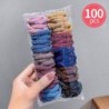 100db QB136 - Hajszalagok Gumikötelek Nyakkendők Gumi Női Lányoknak Fonóeszközök Rugalmas gyűrűs gumiszalagok Fejfedők