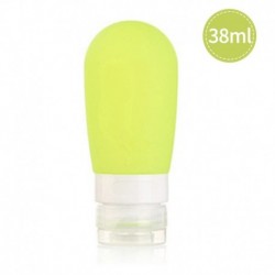 38ml zöld - 1db 38 / 80ml üres utazási újratölthető palackok hordozható szilikon préselő présü palack lotion sampon