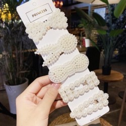 5PCS QB118 - DIY hajkiegészítők hajtűk aranyos Bowknot hajcsipeszek lányoknak Barrette gumiszalagok hajformázó eszköz
