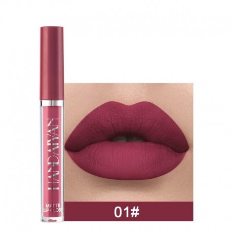 1PCS 01 C288 - Matte ajakfény tapadásmentes kupa rúzs vízálló hosszan tartó matt szexi vörös ajak árnyalat Plumper