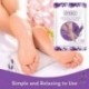 EFERO 2Pairs Lavender lábhámlasztó maszk pedikűr zokni a pedikűr lábra hámlasztó maszk elhalt bőr eltávolítás sarok