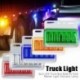 6D 1db teherautó 37 LED oldalsó jelzőfények figyelmeztető hátsó lámpa autó autó utánfutó lámpák sárga DC24V