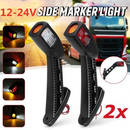 Páros 24V autó LED oldalsó jelzőfény irányjelző jelzőfény stop lámpa tartós vázlatos utánfutó vízálló