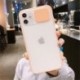 Push-pull csúsztatható kamera lencsevédő telefontok iPhone 11 matt matt átlátszó puha hátlap