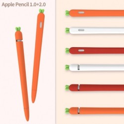 Sárgarépa védő hüvely Apple ceruza rajzfilm toll ujjhoz Univerzális luxus testtartás szilikon toll hüvely
