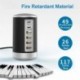 65 W -os USB gyors töltő HUB gyorstöltés QC3.0 Multi 6 portos C típusú PD töltő töltőállomás