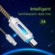 Mobiltelefon fényes adatkábel Android Univerzális USB intelligens mobiltelefon töltőkábel adatkábel