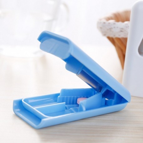 Gyógyszer doboz pirulák hasítók vágótokok Mini hasznos hordozható tároló doboz tabletta tabletta tabletta vágó osztó