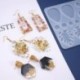 DIY kézzel készített több formájú fülbevaló függő szilikon forma ékszerkészítő eszközökhöz