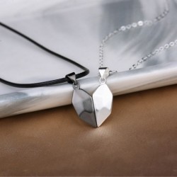 2db divat személyiség szív medál mágneses attrakció pár nyaklánc Valentin -napi ékszer ajándék
