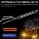 1PC LED motorkerékpár gyűrű villás szalag lámpa irányjelző lámpa DRL borostyánsárga fehér villogó villogó villogó