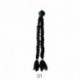 Motorkerékpár Motorkerékpár sisakok Zsinór Paróka Twist Dual Pigtail Ponytail Sucker Bow