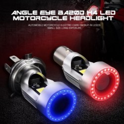 H4 BA20D motorkerékpár angyalszem LED fényszóró H6 robogó motorkerékpár villanykörte DRL 12V-80V