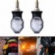 2db mini univerzális motorkerékpár LED irányjelző fények sárga villogó fény világítás hátsó lámpa
