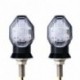 2db mini univerzális motorkerékpár LED irányjelző fények sárga villogó fény világítás hátsó lámpa