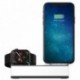 Alumíniumötvözet 3 az 1-ben töltő dokkoló iPhone Apple Watch Airpods töltőtartó állvány dokkoló állomáshoz