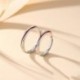 Kreatív egyszerű piros Mobius Strip állítható pár gyűrűk lány fiú fiú barát Valentin napi ékszer ajándék