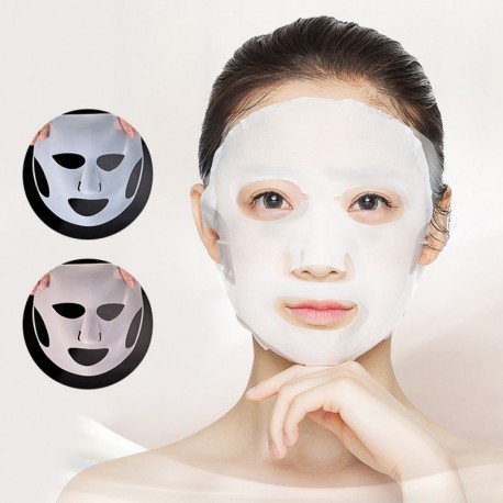 Szilikon maszk borító Újrahasználható hidratáló hidratáló lepedő maszk megakadályozza a párolgást Steam Beauty Tool