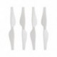 Fehér szín - 4 DB gyorskioldó drón propeller a DJI Tello mini drón propellerhez CCW/CW Props Tartalék alkatrészek Drón