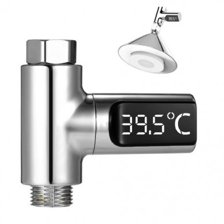 LED kijelző Zuhany csaptelepek Vízhőmérő Villany Vízhőmérséklet monitor baba pezsgőfürdőhöz fürdőhőmérséklet