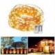 Szín: 200 lámpa - Usb Aangedreven Led String Lights Zilveren Draad Fairy Guirlande Nieuwe Jaar Decor Bruiloft Kerst Decoratie