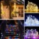 Szín: 200 lámpa - Usb Aangedreven Led String Lights Zilveren Draad Fairy Guirlande Nieuwe Jaar Decor Bruiloft Kerst Decoratie