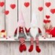 Szín: MULTI - Valentin-napi arc nélküli gnóm plüss baba Valentin-ajándék szerelmes lány barátjának otthoni Valentin